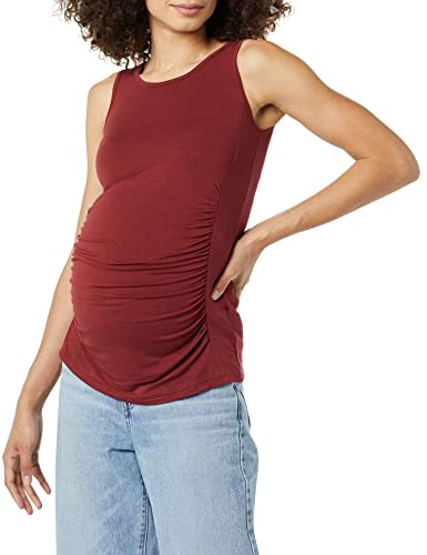 Amazon Essentials Damen Aktiv-Tanktop für Schwangere, Burgunderrot, L von Amazon Essentials