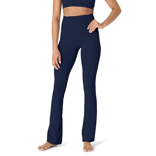 Amazon Essentials Damen Aktive FormFlex Bootcut-Yogahose, Butterweich, Hoch Tailliert mit 80 cm Innennahtlänge, Marineblau, L von Amazon Essentials