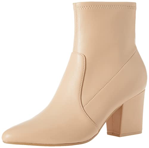 Amazon Essentials Damen Anliegender Stiefel mit elastischer Ferse, Beige Kunstleder, 37.5 EU Weit Amazon Essentials Damen Anliegender Stiefel mit elastischer Ferse, Beige Kunstleder, 37.5 EU Weit von Amazon Essentials