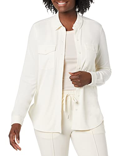 Amazon Essentials Damen Arbeitshemd (in Übergröße erhältlich) (Früher Amazon Aware), Gebrochenes Weiß, 6XL Große Größen von Amazon Essentials