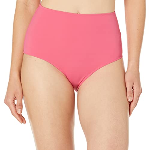 Amazon Essentials Damen Badehose mit hoher Taille (erhältlich in Übergröße), Intensive Rosa, 3XL Große Größen von Amazon Essentials