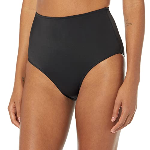 Amazon Essentials Damen Badehose mit hoher Taille (erhältlich in Übergröße), Verwaschenes Schwarz, 6XL Große Größen von Amazon Essentials