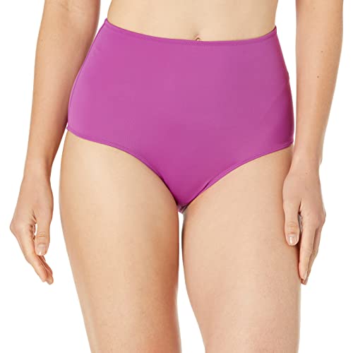 Amazon Essentials Damen Badehose mit hoher Taille (erhältlich in Übergröße), Violett, 4XL Große Größen von Amazon Essentials