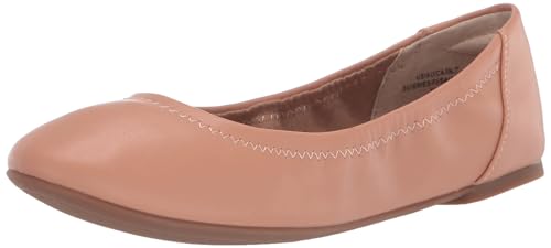 Amazon Essentials Damen Ballerinas Belice Zum Hineinschlüpfen, Helles Kamelbraun, 44 EU Weit von Amazon Essentials