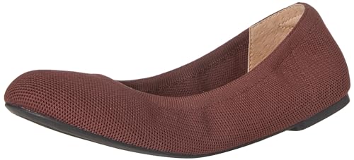 Amazon Essentials Damen Ballerinas aus Strick, Ochsenblutrot, 42 EU von Amazon Essentials