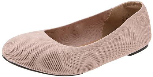 Amazon Essentials Damen Ballerinas aus Strick, Sand, 36 EU Weit von Amazon Essentials