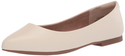 Amazon Essentials Damen Ballerinas mit spitzem Zehenbereich, Elfenbein, 35.5 EU von Amazon Essentials