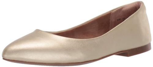 Amazon Essentials Damen Ballerinas mit spitzem Zehenbereich, Gold, 42 EU von Amazon Essentials