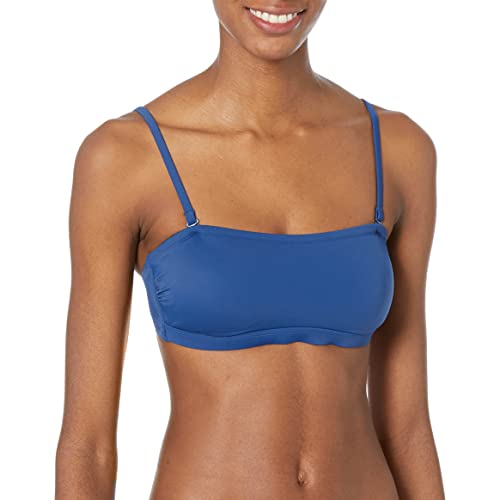 Amazon Essentials Damen Bandeau-Badeoberteil (In Übergröße Erhältlich) - Auslauffarben, Tiefblau, 3XL Große Größen von Amazon Essentials
