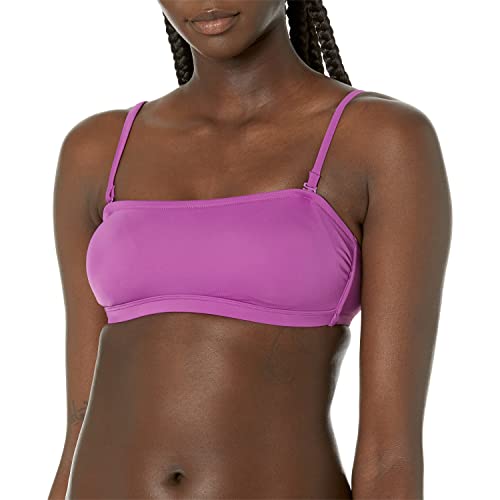 Amazon Essentials Damen Bandeau-Badeoberteil (In Übergröße Erhältlich) - Auslauffarben, Violett, 3XL Große Größen von Amazon Essentials