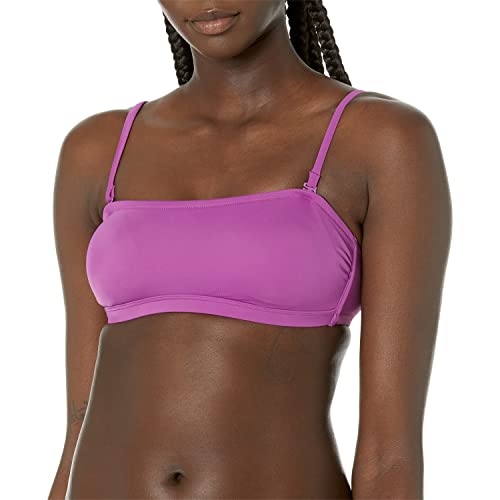 Amazon Essentials Damen Bandeau-Badeoberteil (in Übergröße erhältlich), Violett, 38 von Amazon Essentials