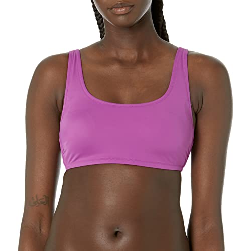 Amazon Essentials Damen Bauchfreies Schwimmoberteil mit U-Ausschnitt, Violett, 38 von Amazon Essentials