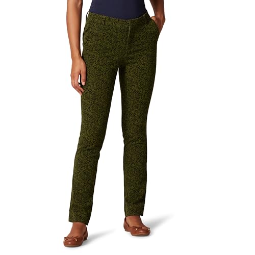 Amazon Essentials Damen Bi-Stretch-Hose Mit Langem, Geradem Bein, Schwarz Olivgrün Tiermuster, 36-38 Amazon Essentials Damen Bi-Stretch-Hose Mit Langem, Geradem Bein, Schwarz Olivgrün Tiermuster, 36-38 von Amazon Essentials
