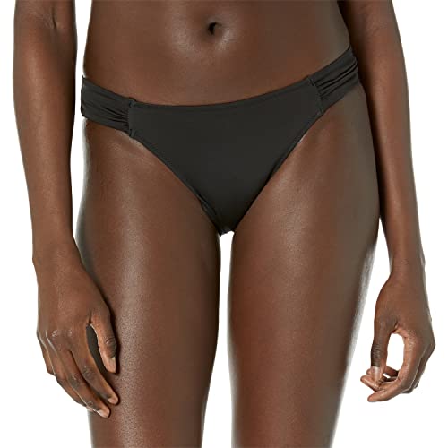 Amazon Essentials Damen Bikini-Unterteil mit Einsatz an Der Seite, Bademode, Verwaschenes Schwarz, 44 von Amazon Essentials