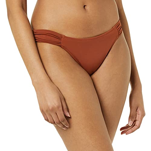 Amazon Essentials Damen Bikini-Unterteil mit Einsatz an der Seite, Bademode, Braun, 40 von Amazon Essentials
