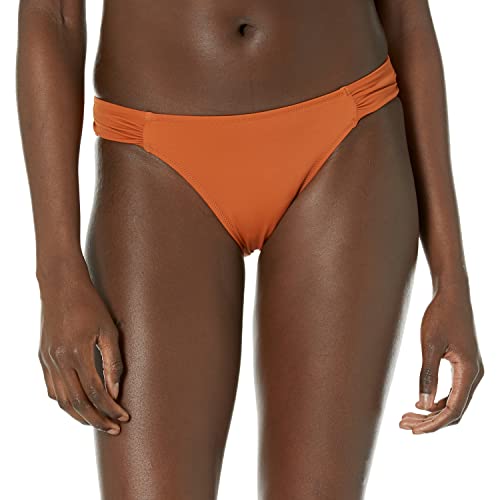 Amazon Essentials Damen Bikini-Unterteil mit Einsatz an der Seite, Bademode, Terrakotta, 42 von Amazon Essentials
