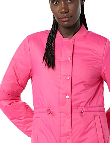 Amazon Essentials Damen Bomberjacke mit gepolsterter Taille, Intensive Rosa, L von Amazon Essentials