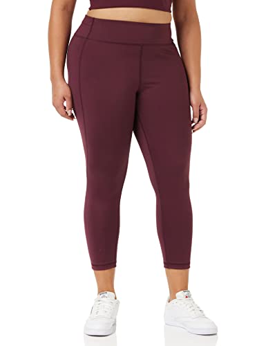 Amazon Essentials Damen Formende Leggings mit mittelhoher Taille, Bootcut und Übergröße von Build Your Own Studio (zuvor Core 10), Dunkles Burgunderrot, XL Große Größen von Amazon Essentials