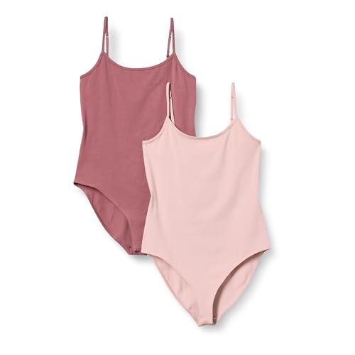 Amazon Essentials Damen Cami-Body mit schmaler Passform, 2er-Pack, Pflaume/Staubrosé, XL Amazon Essentials Damen Cami-Body mit schmaler Passform, 2er-Pack, Pflaume/Staubrosé, XL von Amazon Essentials