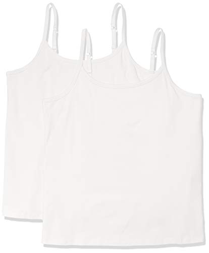 Amazon Essentials Damen Camisole (in Übergröße erhältlich), 2er-Pack, Weiß, XL Große Größen von Amazon Essentials
