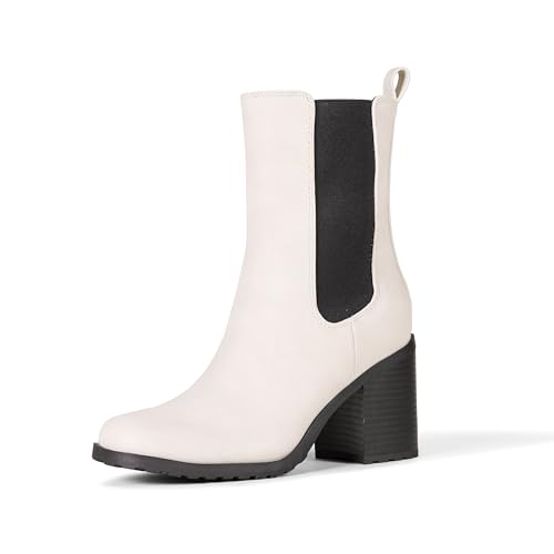 Amazon Essentials Damen Chelsea-Stiefel mit Absatz, Sand, 38.5 EU Amazon Essentials Damen Chelsea-Stiefel mit Absatz, Sand, 38.5 EU von Amazon Essentials