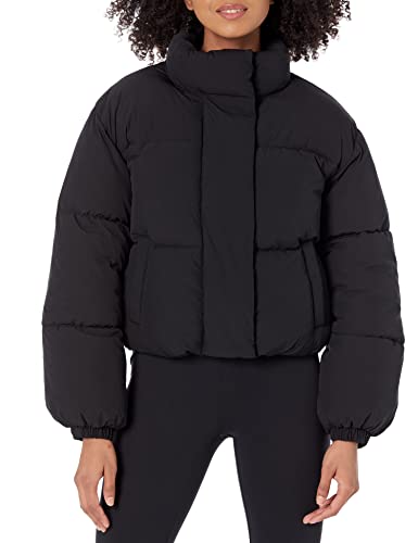 Amazon Essentials Damen Crop-Daunenjacke (in Übergröße erhältlich), Schwarz, 6XL Große Größen von Amazon Essentials