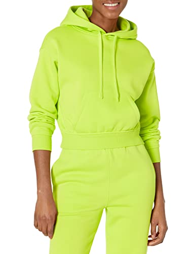 Amazon Essentials Damen Crop-Sweatshirt mit Kapuze (in Übergröße erhältlich), Lindgrün, L von Amazon Essentials