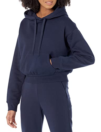 Amazon Essentials Damen Crop-Sweatshirt mit Kapuze (in Übergröße erhältlich), Marineblau, 6XL Große Größen von Amazon Essentials