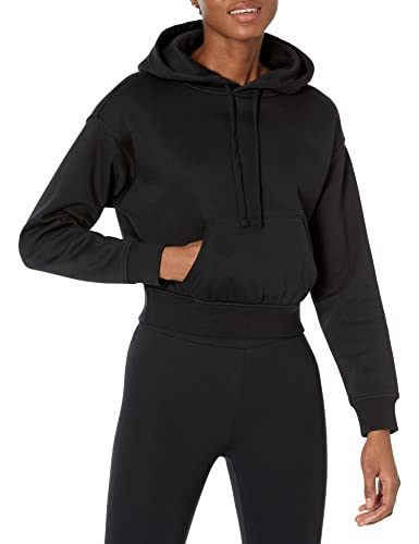 Amazon Essentials Damen Kurzer Kapuzenpulli (In Übergröße Erhältlich), Schwarz, 4XL Große Größen von Amazon Essentials