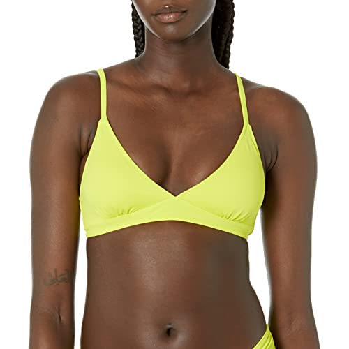 Amazon Essentials Damen Klassisches Bikini-Oberteil, Leichter Halt, Bademode, Lindgrün, 40 von Amazon Essentials