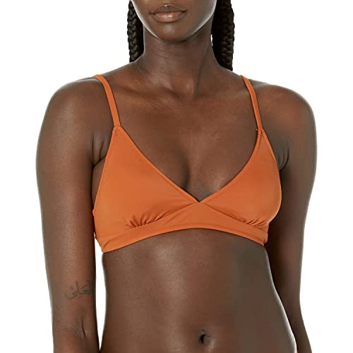 Amazon Essentials Damen Klassisches Bikini-Oberteil, Leichter Halt, Bademode, Terrakotta, 40 von Amazon Essentials