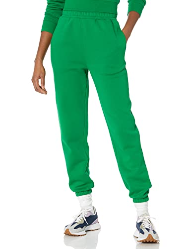 Amazon Essentials Damen Entspannte Jogginghose Mit Hoher Taille (In Übergröße Erhältlich), Grün, M von Amazon Essentials