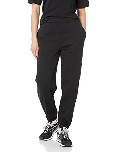 Amazon Essentials Damen Entspannte Jogginghose Mit Hoher Taille (In Übergröße Erhältlich), Schwarz, L von Amazon Essentials