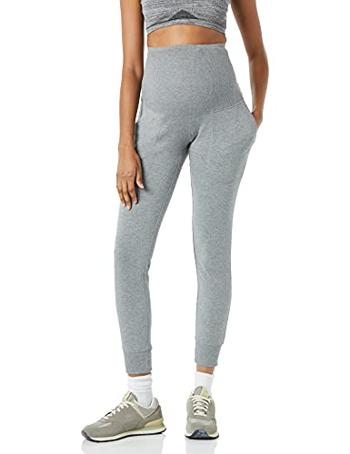 Amazon Essentials Damen Fitness-Jogginghose Aus Frottee, Grau Meliert, M von Amazon Essentials