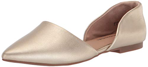 Amazon Essentials Damen Flache d'Orsay-Ballerinas, Gold, 36 EU von Amazon Essentials