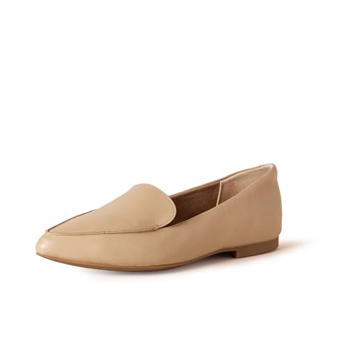 Amazon Essentials Damen Flacher Loafer, Beige, 39 EU Weit von Amazon Essentials