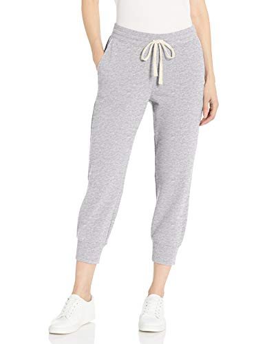 Amazon Essentials Damen Fleece-Capri-Jogginghose (in Übergröße erhältlich), Hellgrau Meliert, S von Amazon Essentials
