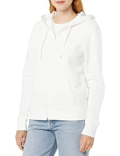Amazon Essentials Damen Fleece-Hoodie mit durchgehendem Reißverschluss (in Übergröße erhältlich), Elfenbein, S von Amazon Essentials