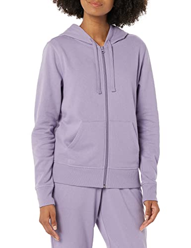 Amazon Essentials Damen Fleece-Hoodie mit durchgehendem Reißverschluss (in Übergröße erhältlich), Traube, S von Amazon Essentials