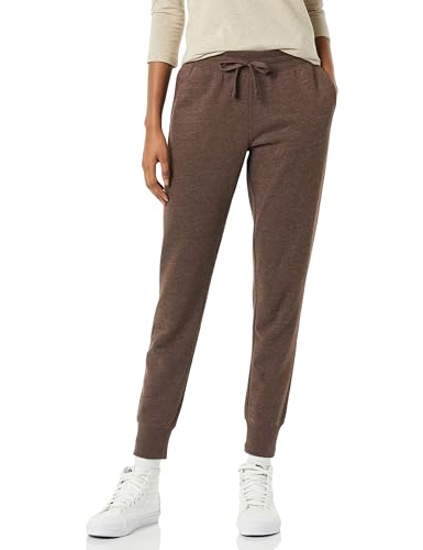 Amazon Essentials Damen Fleece-Jogginghose Mit Bündchen (In Übergrößen Erhältlich), Braunheide, XXL Große Größen von Amazon Essentials