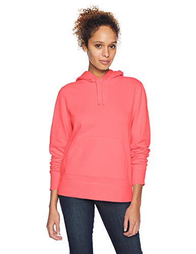 Amazon Essentials Damen Fleece-Kapuzenpullover in normaler Passform (in Übergröße erhältlich), Korallenrosa, L von Amazon Essentials