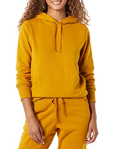 Amazon Essentials Damen Fleece-Kapuzenpullover in normaler Passform (in Übergröße erhältlich), Tabakbraun, XL von Amazon Essentials
