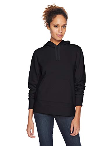 Amazon Essentials Damen Tunika-Sweatshirt aus Fleece mit Kapuze, Schwarz, XL von Amazon Essentials