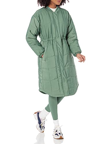 Amazon Essentials Damen Gesteppter Mantel (in Übergröße erhältlich), Salbeigrün, XL von Amazon Essentials