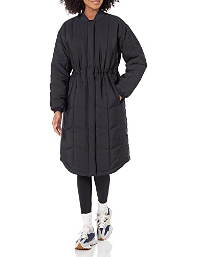Amazon Essentials Damen Gesteppter Mantel (in Übergröße erhältlich), Schwarz, XL von Amazon Essentials