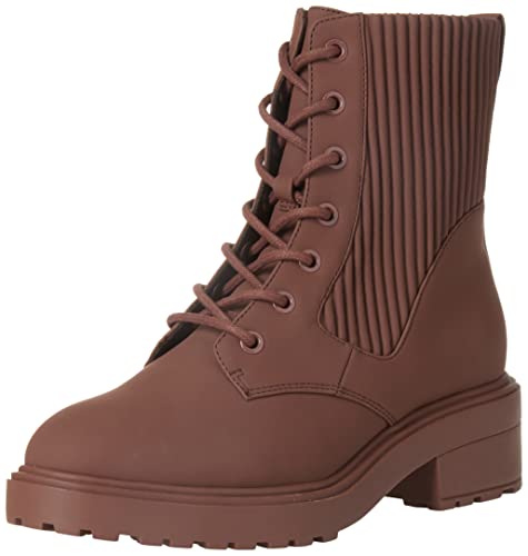 Amazon Essentials Damen Gummierter Springerstiefel mit Dicker Außensohle, Ochsenblutrot, 36 EU Weit von Amazon Essentials
