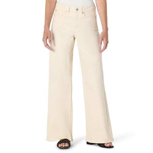 Amazon Essentials Damen Hoch Geschnittene Jeans mit Weitem Bein, Ecru, 48 Amazon Essentials Damen Hoch Geschnittene Jeans mit Weitem Bein, Ecru, 48 von Amazon Essentials