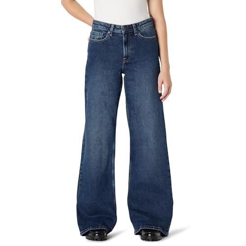 Amazon Essentials Damen Hoch Geschnittene Jeans mit Weitem Bein, Stone Dunkle Waschung, 42 Amazon Essentials Damen Hoch Geschnittene Jeans mit Weitem Bein, Stone Dunkle Waschung, 42 von Amazon Essentials