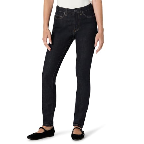 Amazon Essentials Damen Hochelastische Skinny-Jeans mit hohem Einstieg, Auswaschen, 38 Lang von Amazon Essentials