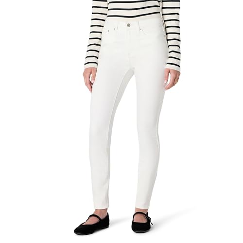 Amazon Essentials Damen Hochelastische Skinny-Jeans mit hohem Einstieg, Weiß, 38-40 Lang von Amazon Essentials